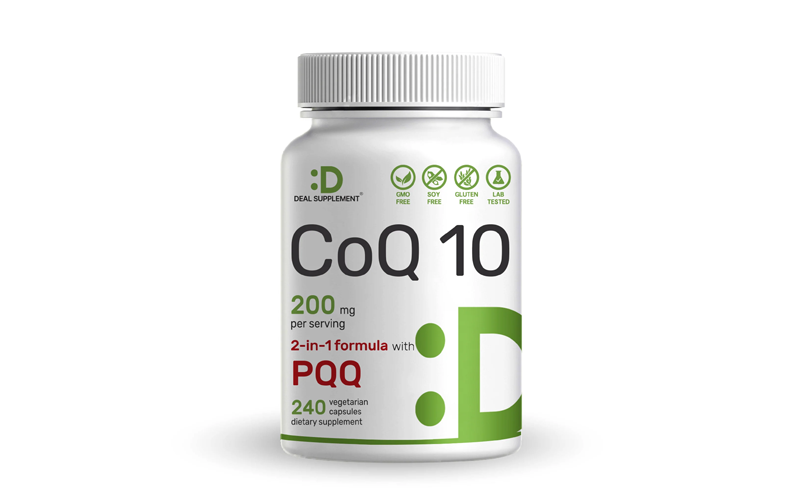 CoQ10 200mg & PQQ 200mcg Supplement