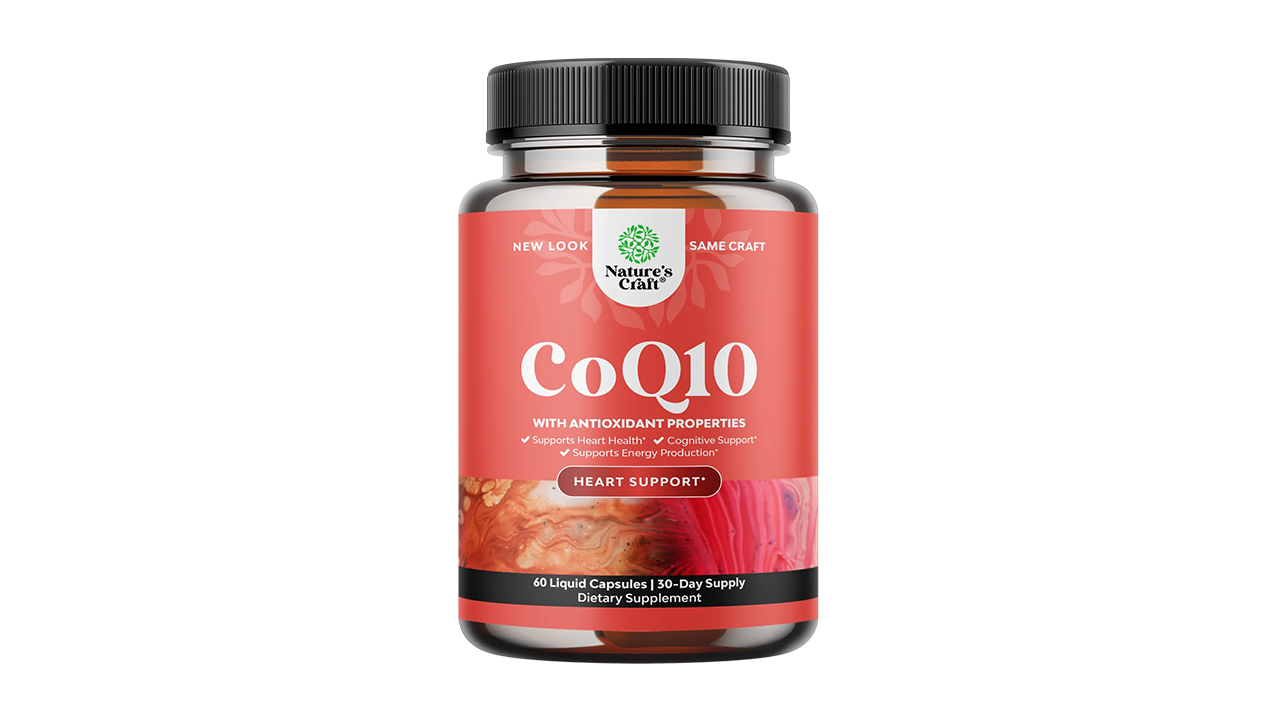 CoQ10 200mg per serving Liquid Capsules Supplement - Natures Craft